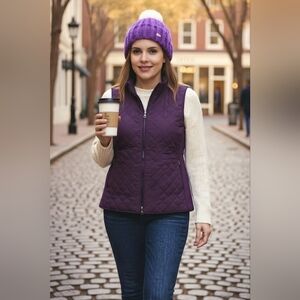 Purple Quilted Vest